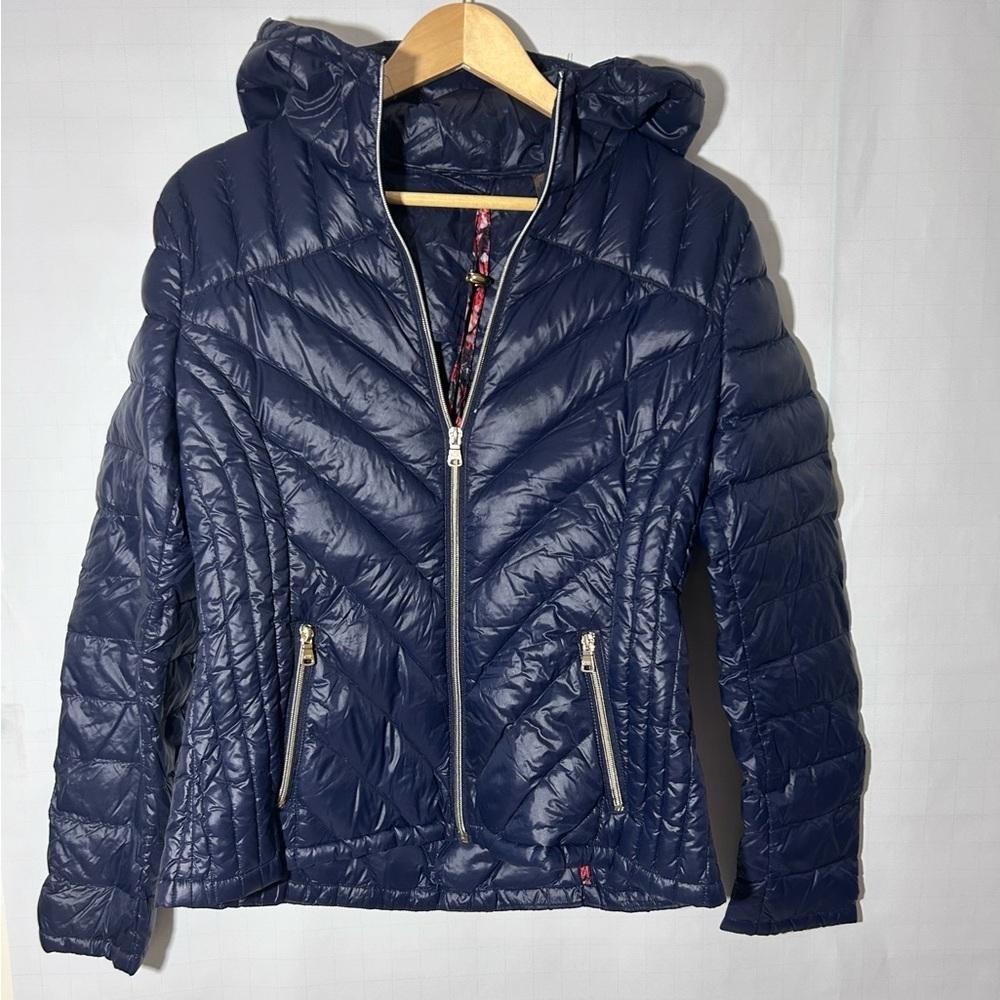 Jessica Simpson lightweight premium down puffer jacket size medium duck feather
